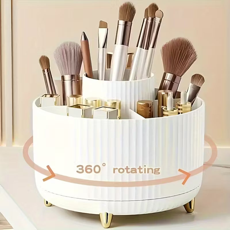 360° Rotating Makeup Organizer for Easy Beauty Essentials Storage