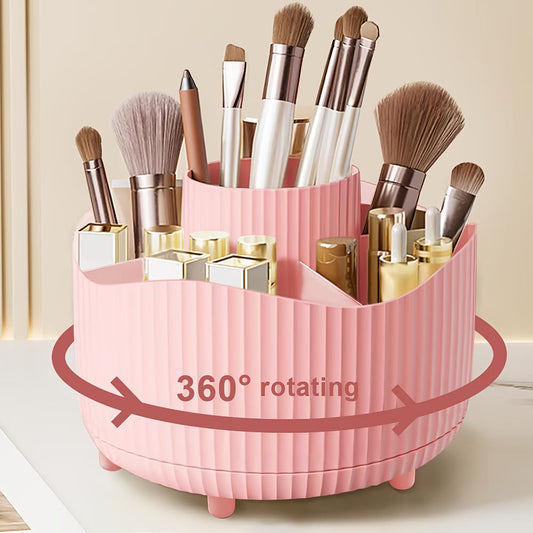 360° Rotating Makeup Organizer for Easy Beauty Essentials Storage