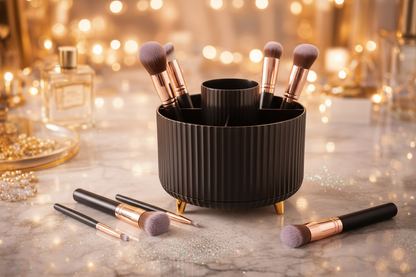 Black Organizer with Brushes