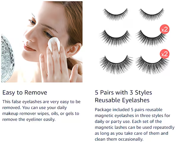 Velure Magnetic Lash Kit — 5 Pairs + Magnetic Liner