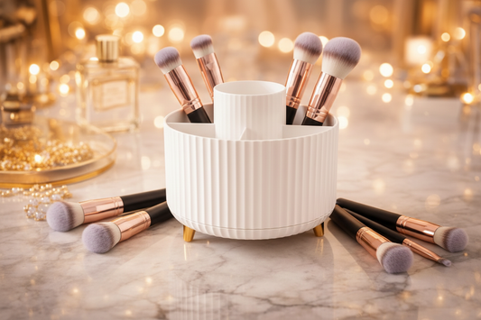 White Organizer with Brushes